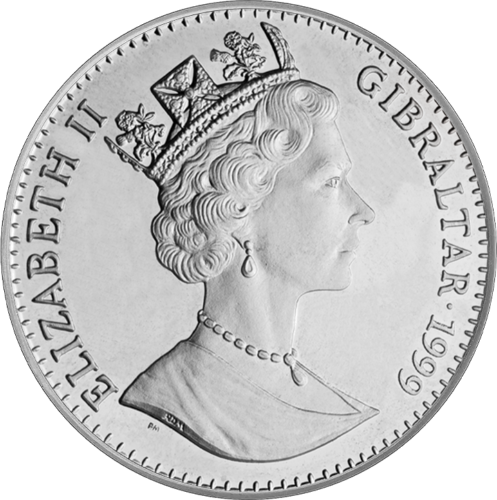 1999 Gibraltar  Heavy water Operation Silver Coin (2)