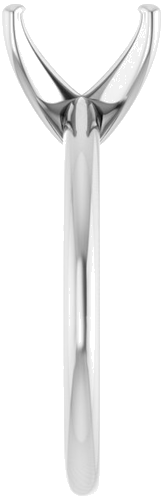 Sužadėtuvių Žiedas „Solitaire“ 950 Platinos Emerald 8mm x 6mm (4)