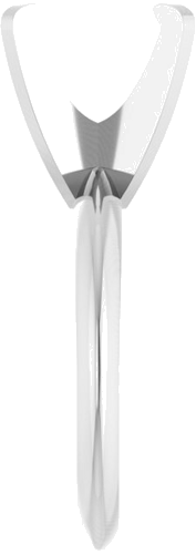 Sužadėtuvių Žiedas „Solitaire“ 950 Platinos Oval 10mm x 8mm (4)