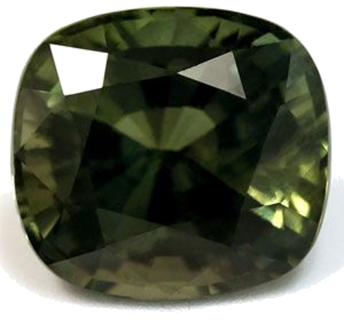 8.81 carat GREEN Cushion Safyras (1)