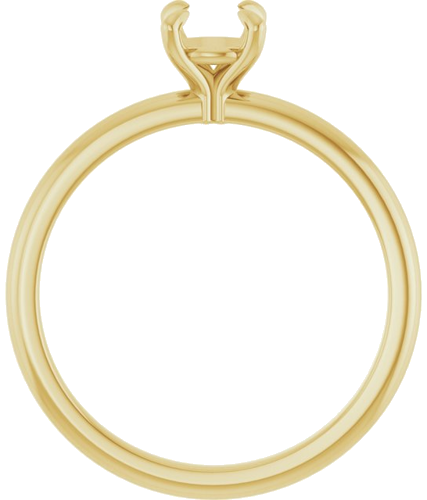 Sužadėtuvių Žiedas „Solitaire“ 585 Geltonojo Aukso Round 5.2mm (2)