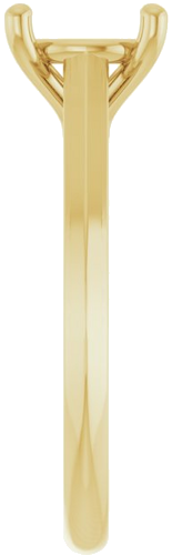 Sužadėtuvių Žiedas „Solitaire“ 585 Geltonojo Aukso Round 8mm (4)