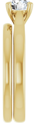 14K Yellow 5.8 mm Round Engagement Ring Mounting (9)