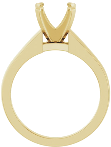 Sužadėtuvių Žiedas „Solitaire“ 585 Geltonojo Aukso Round 8mm (2)