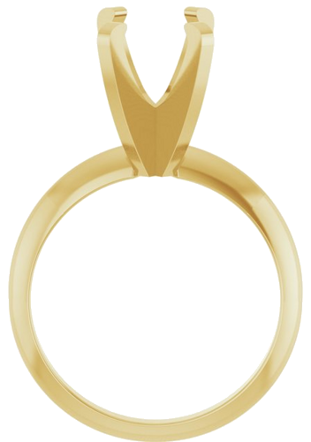 Sužadėtuvių Žiedas „Solitaire“ 585 Geltonojo Aukso Oval 10mm x 8mm (2)