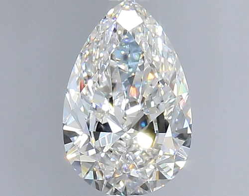 0.9 carat F-VVS1 Natūralus Pear Deimantas (1)