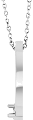 14K White 1-Stone Family Circle 16-18  Necklace Mounting (3)