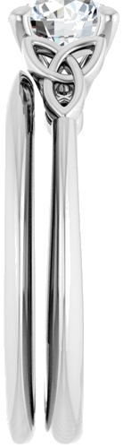 14K White 6.5 mm Round Solitaire Engagement Ring Mounting (9)