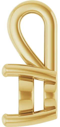 Pakabukas „Solitaire“ 417 Geltonojo Aukso Oval 7mm x 5mm (3)