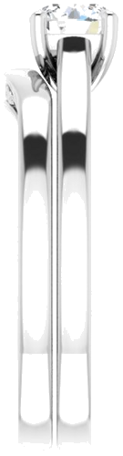 Sužadėtuvių Žiedas „Solitaire“ 950 Platinos Round 5.2mm (9)