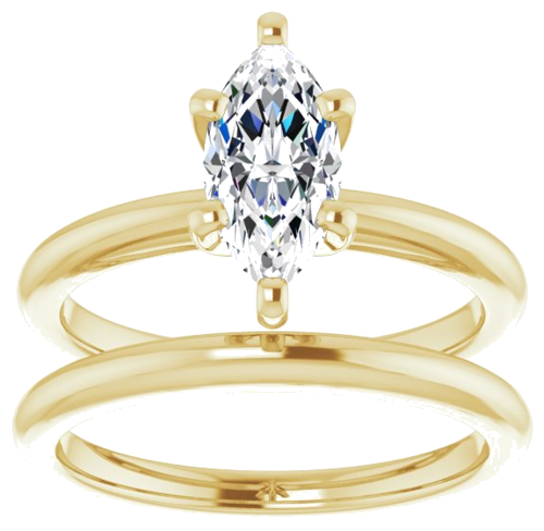 14K Yellow  10x5 mm Marquise Solitaire Engagement Ring Mounting (8)