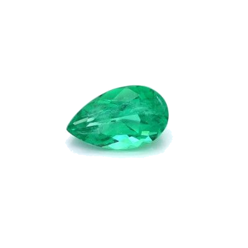 1.2 carat GREEN BRILLIANTFANCY cut Pear Smaragdas (1)