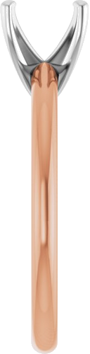 Sužadėtuvių Žiedas „Solitaire“ 585 Baltojo Ir Rožinis Aukso Oval 8mm x 6mm (4)