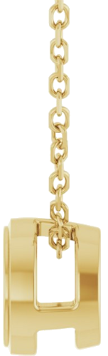 14K Yellow 5.2 mm Round Solitaire Bezel-Set 16-18  Necklace Mounting (3)