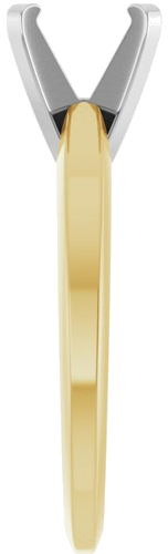 Sužadėtuvių Žiedas „Solitaire“ 585 Baltojo Ir Geltonojo Aukso Round 7mm (4)