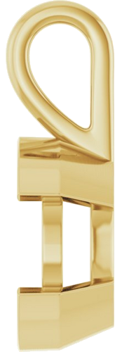 Pakabukas „Half-Bezel Solitaire“ 750 Geltonojo Aukso Round 12mm (3)