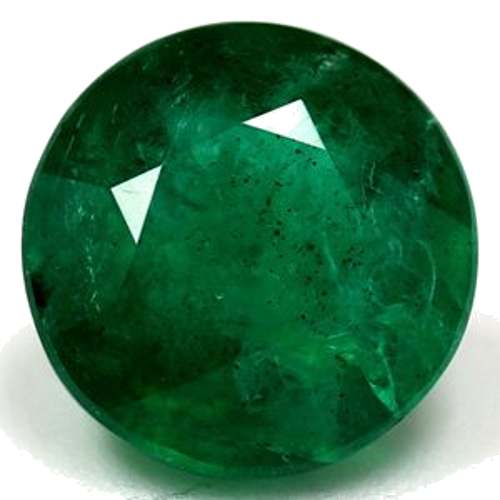 1.77 carat GREEN Round Smaragdas (1)