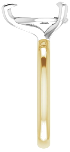 14K Yellow White 12 x 8 mm Pear Engagement Ring Mounting (4)