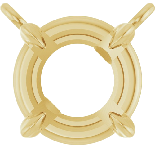 Pakabukas „Solitaire Claw-Prong“ 585 Geltonojo Aukso Round 6mm (1)