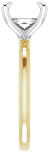 Sužadėtuvių Žiedas „Solitaire“ 585 Baltojo Ir Geltonojo Aukso Round 9mm (4)