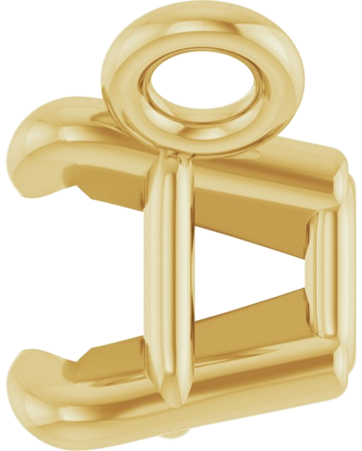 14K Yellow 5x3 mm Emerald 4-Prong Claw Necklace Center (3)