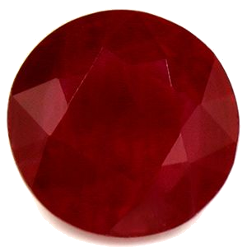 1.01 carat RED Round Rubinas (1)