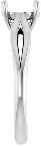 Sužadėtuvių Žiedas „Solitaire“ 585 Baltojo Aukso Round 7.4mm (4)