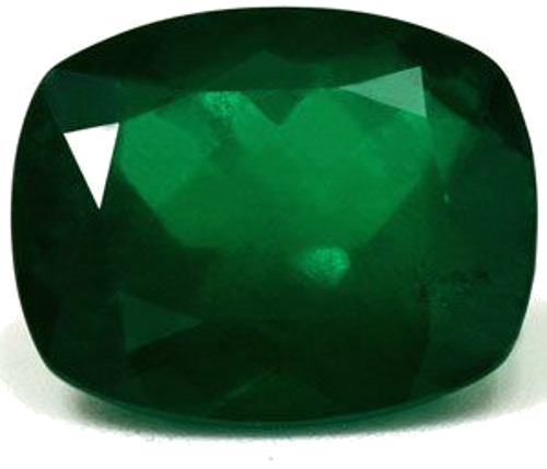 5.39 carat GREEN Cushion Smaragdas (1)
