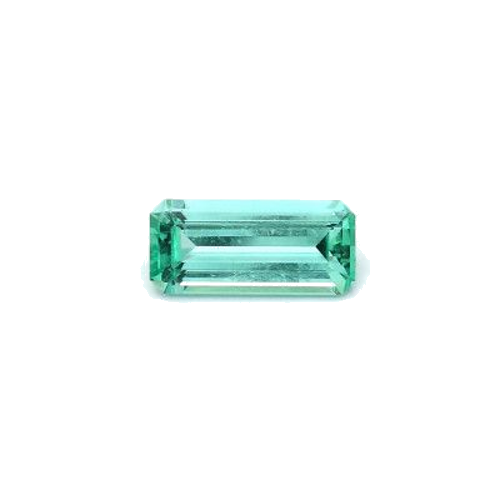 0.82 carat GREEN STEP cut Octagonal Smaragdas (1)