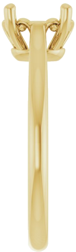 Sužadėtuvių Žiedas „Solitaire“ 585 Geltonojo Aukso Oval 8mm x 6mm (4)