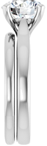 Sužadėtuvių Žiedas „Solitaire“ 950 Platinos Round 8mm (9)