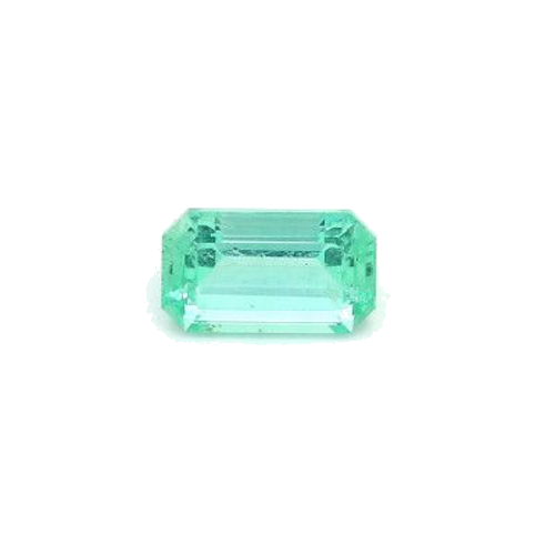 1.37 carat GREEN STEP cut Octagonal Smaragdas (1)