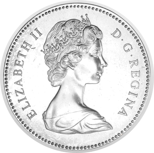 1 doleris 1974 Kanada Elžbieta II sidabrinė moneta (2)