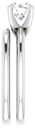 Sužadėtuvių Žiedas „Solitaire“ 925 Sidabro Round 6.5mm (9)