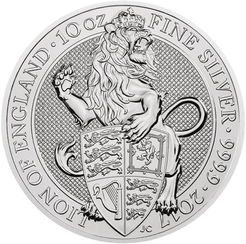 10 oz The Lion of England Queen’s Beasts 2017 United Kingdom Silver Coin (1)