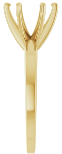 Sužadėtuvių Žiedas „Solitaire“ 585 Geltonojo Aukso Round 9.1mm x 9.7mm (4)