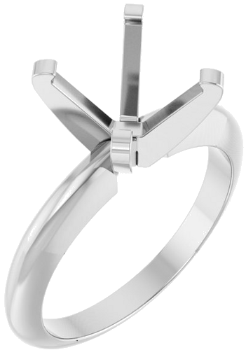 Sužadėtuvių Žiedas „Solitaire“ 585 Baltojo Aukso Round 9mm (1)