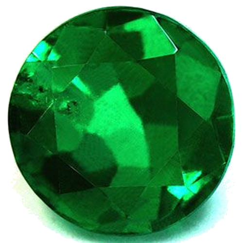 1.58 carat GREEN Round Smaragdas (1)