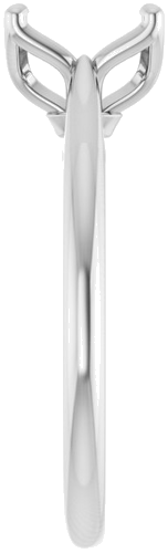 Sužadėtuvių Žiedas „Solitaire“ 585 Baltojo Aukso Oval 9mm x 7mm (4)