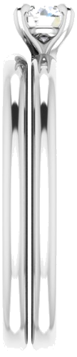 Sužadėtuvių Žiedas „Solitaire“ 950 Platinos Round 4.1mm (9)