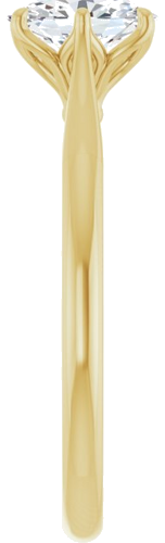 Sužadėtuvių Žiedas „Solitaire“ 585 Geltonojo Aukso Oval 7mm x 5mm (9)