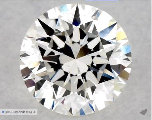 1.0 carat H-SI2 Excellent cut Natūralus Round Deimantas (1)