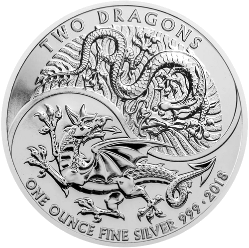 1 oz Two Dragons 2018 Great Britain Silver Coin (1)