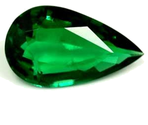 1.43 carat GREEN Pear Smaragdas (1)