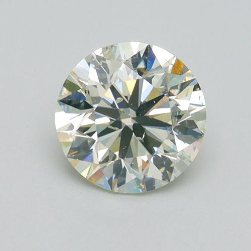1.25 carat Faint Yellow Yellow Green-SI2 GD cut Natūralus Round Deimantas (1)