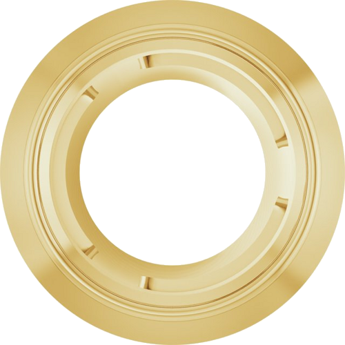 18K Yellow 4.1 mm Round Slide Pendant Mounting (1)