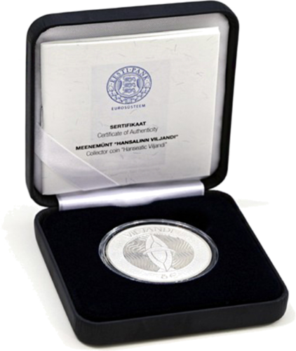 2019 Igaunija Viljandi 8 eiro sudraba monēta (3)