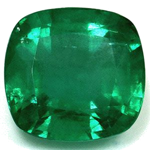 3.47 carat GREEN Cushion Smaragdas (1)