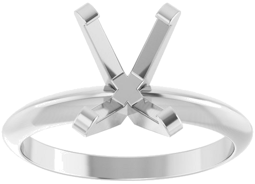 Sužadėtuvių Žiedas „Heavy Solitaire“ 585 Baltojo Aukso Emerald 8mm x 6mm (3)