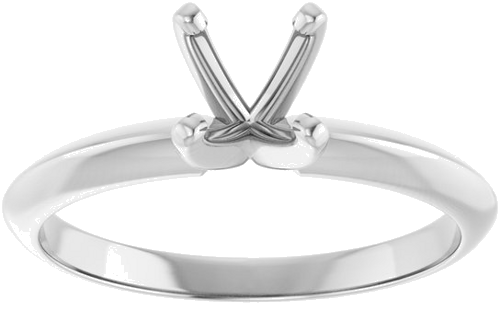 Sužadėtuvių Žiedas „Light Solitaire“ 585 Baltojo Aukso Round 5.7mm x 6mm (3)